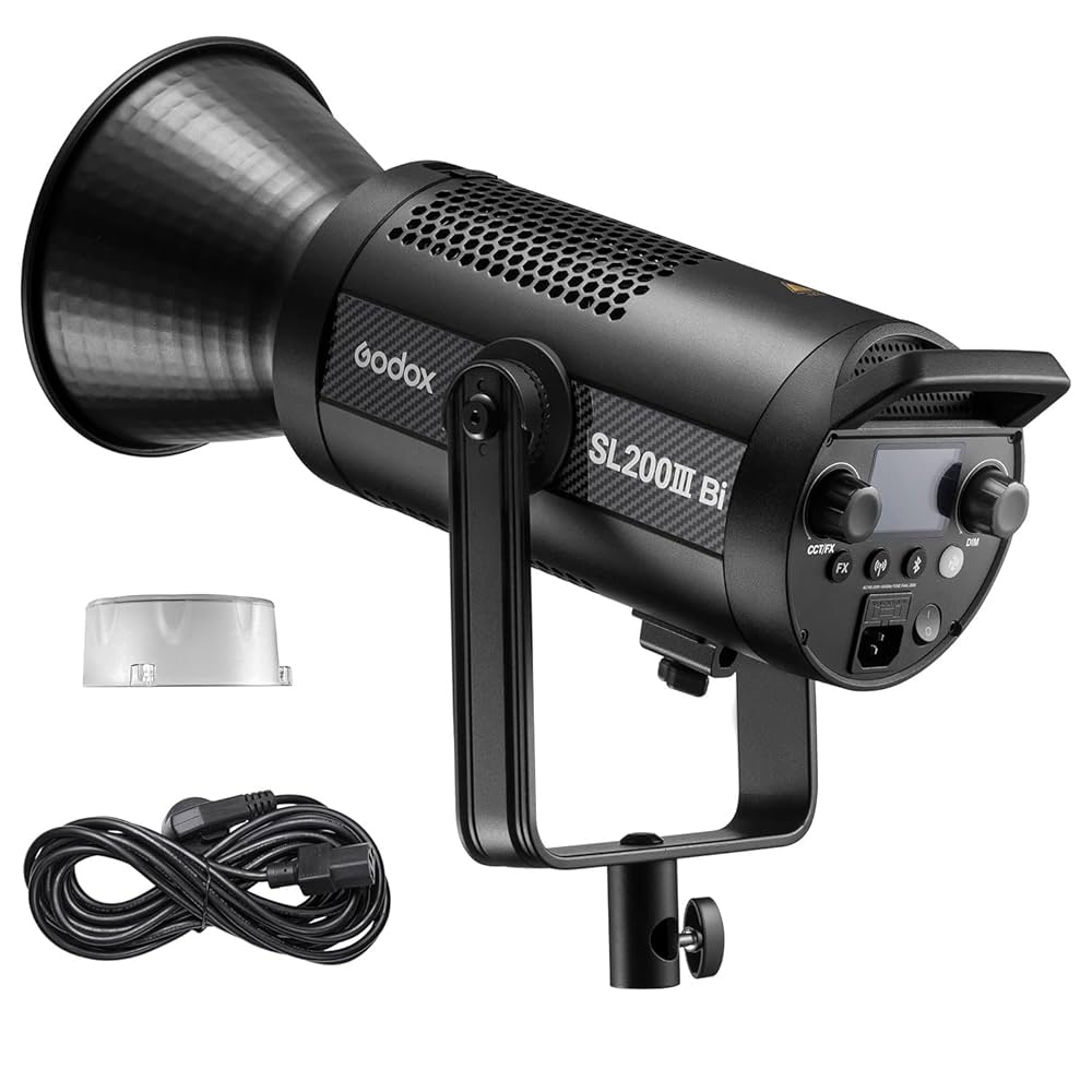 【美品】Godox SL200IIIBi LEDライト ビデオライト 照明 Amazon | GODOX SL200IIIBi 撮影LĒⅮライト 常光灯 最大215W